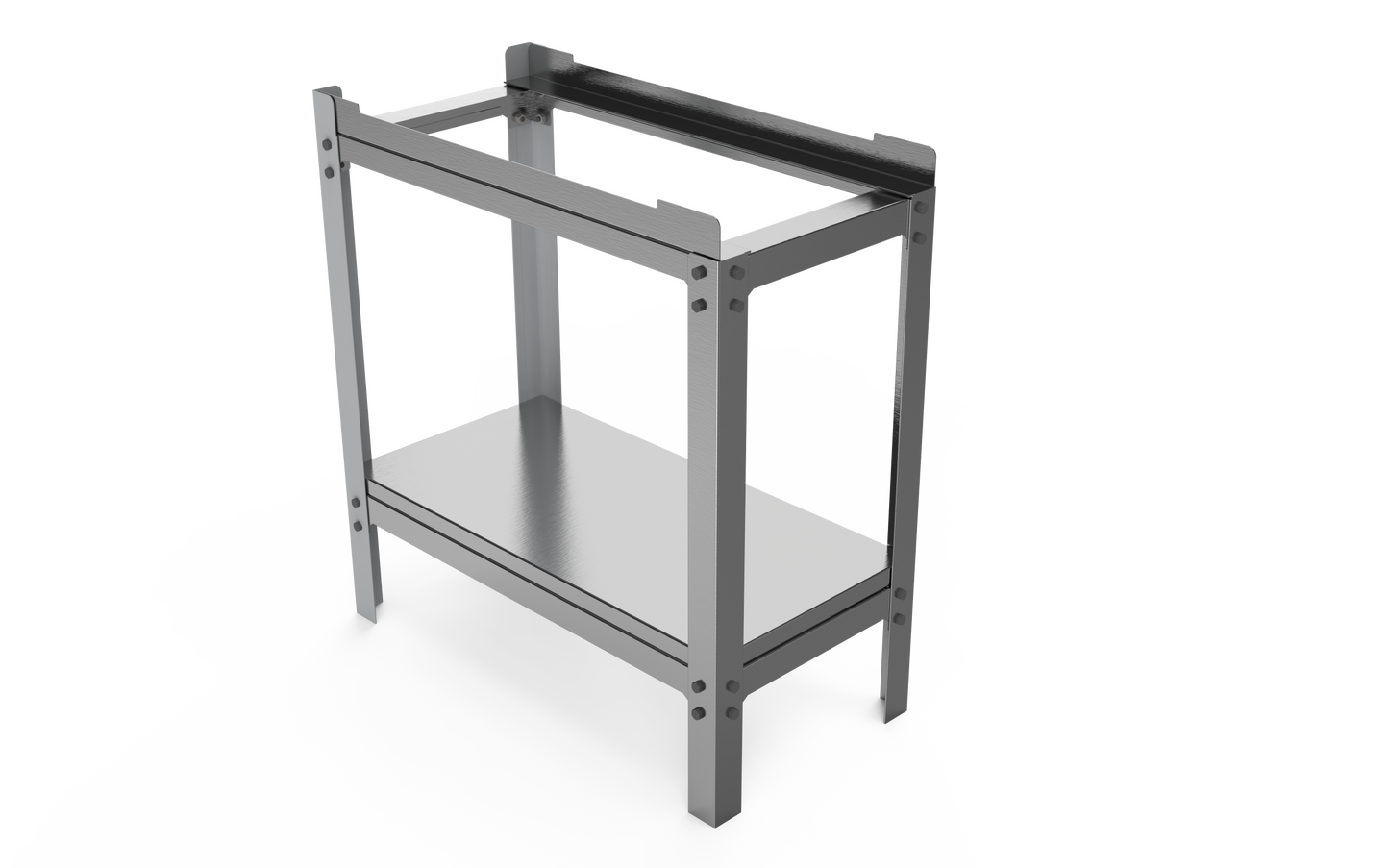 BASE DE ACERO INOXIDABLE CON ENTREPAÑO Marca Delta , Modelo BA-1V, Esta Base es recomendada para los equipos: parrilla Delta 1-2 V, asador Delta 1 ASR, plancha Delta 1-G. de venta en Webstaurant Mexico