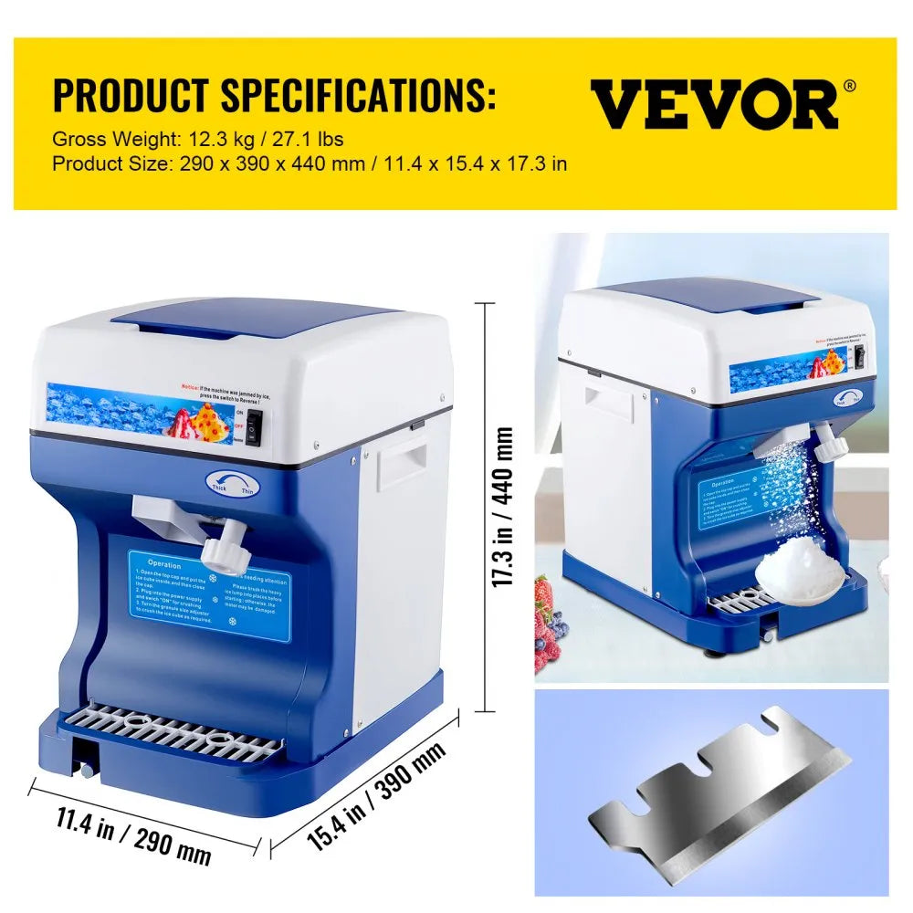 Máquina trituradora de hielo VEVOR BBJ168SY000000001V1