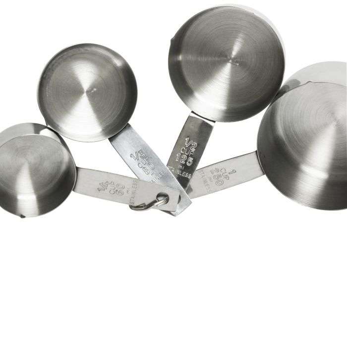 set tazas medidoras acero inoxidable