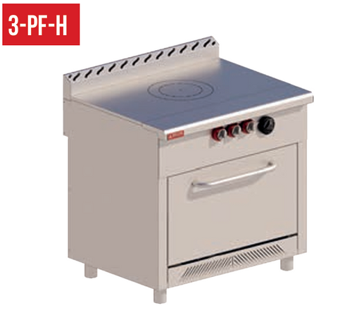 Plancha Francesa de 36" con Horno  DELTA 3-PF-H