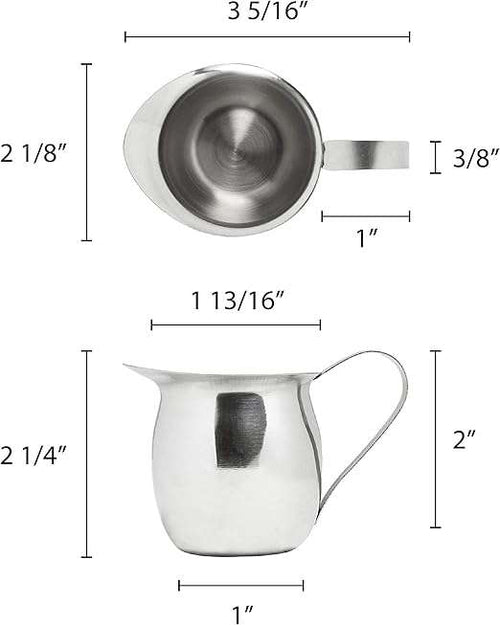 CREMERA CAMPANA ACERO INOXIDABLE 3 OZ