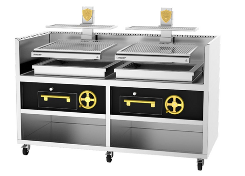 Parrilla Vasca de Monoblock Doble Josper PVJ-76-2-2-MB Acero Inoxidable