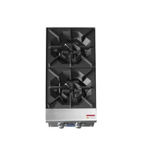 Parrilla a gas de 12″ con Dos Quemadores ATOSA ACHP-2