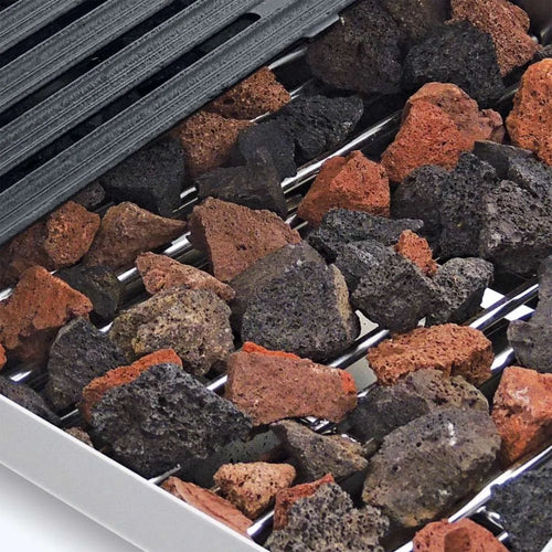 Asador de mesa a gas &amp; piedra volcánica CORIAT ACV-2 MASTER  2 Quemadores Acero Inoxidable
