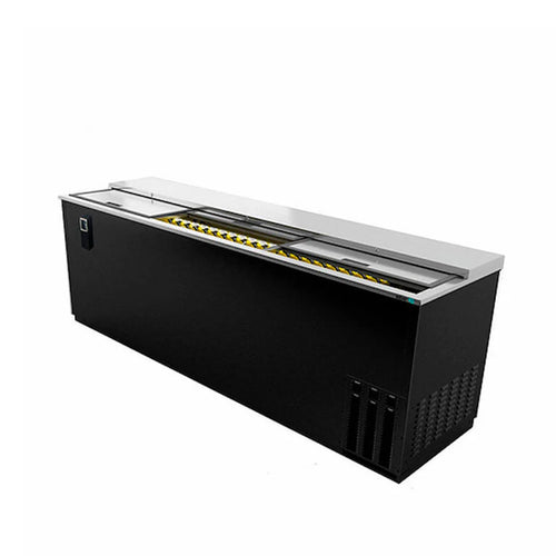 Refrigerador Botellero en Vinil Negro 3 Puertas Asber ADBC-94 HC  Acero Inoxidable 30 Pies3