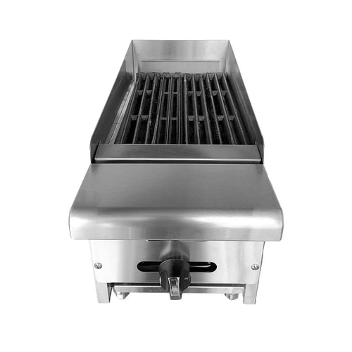 Asador a Gas con Piedra Volcánica 12" ASBER AECRB-12