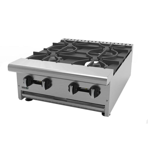 Parrilla a Gas con 4 Quemadores ASBER AEHP-4-24 Acero Inoxidable