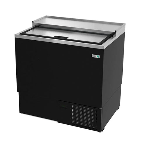 Congelador Enfriador de Tarros Glass Froster Asber AGF-36 HC en Vinil Negro Puerta Solida