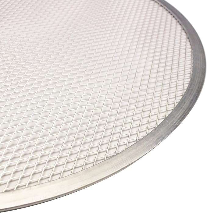 Malla para Pizza Redonda 8" ALPZ08 EN ALUMINIO MARCA BUFFETWARE DE 20.32 CM DE DIAMETRO