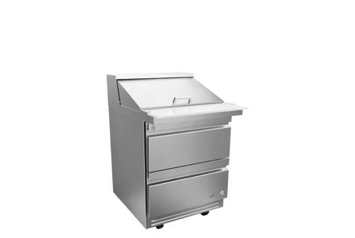 Mesa Refrigerada de Preparación ASBER APTM-27-12-D2 P HC  Mega-Top con 2 Cajones