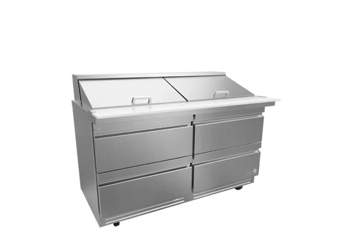 Mesa Refrigerada Preparación ASBER APTM-60-24-D4 P HC  Mega-Top con 4 Cajones