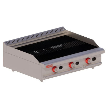Asador a Gas Delta 3-ASR - 105,000 BTU, 92 cm, 3 Quemadores - Capacidad Industrial de venta en Webstaurant México