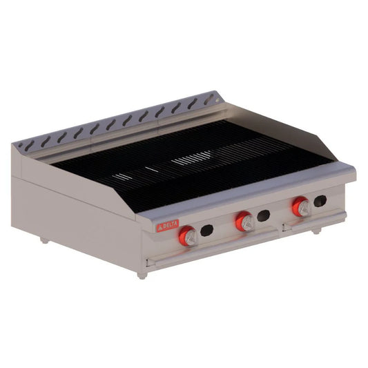 Asador a Gas Delta 3-ASR - 105,000 BTU, 92 cm, 3 Quemadores - Capacidad Industrial de venta en Webstaurant México