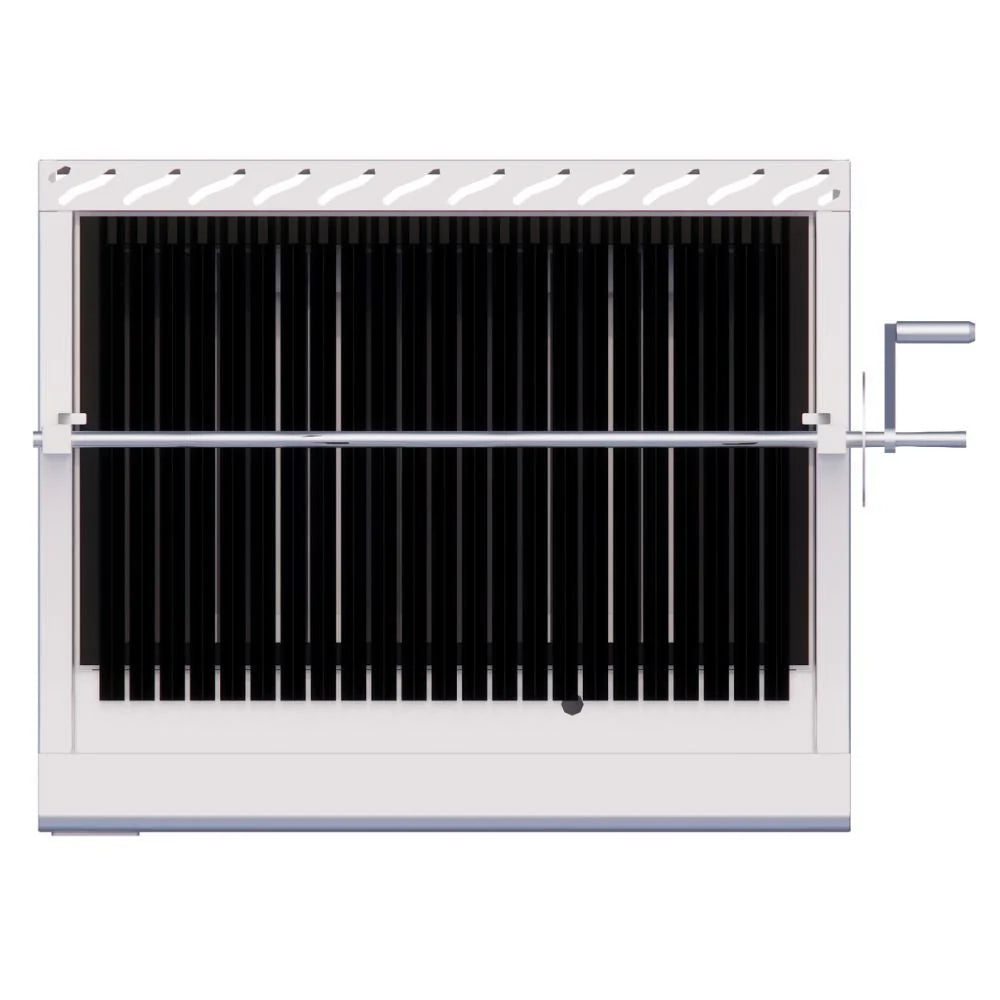 ASADORDELTAASR-ARGAsador91.5CMCarbonCharolaRecolectoraRecolectordeGrasaManivelaEjesCarnesVegetalesAlimentos