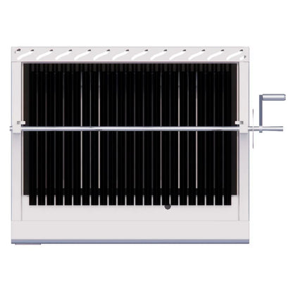 ASADORDELTAASR-ARGAsador91.5CMCarbonCharolaRecolectoraRecolectordeGrasaManivelaEjesCarnesVegetalesAlimentos