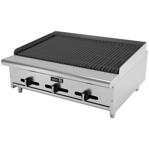Asador a Gas con Piedra Volcánica Asber AECRB-36
