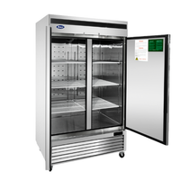 CONGELADOR ACERO INOX 2 PUERTAS SÓLIDAS ATOSA MBF8503GR