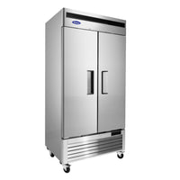 REFRIGERADOR "SLIM" ACERO 2 PUERTAS SOLIDAS ATOSA MBF8506GR