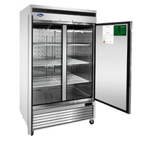 REFRIGERADOR ACERO 2 PUERTAS SOLIDAS ATOSA MBF8507GR