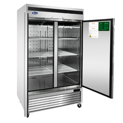 REFRIGERADOR ACERO 2 PUERTAS SOLIDAS ATOSA MBF8507GR