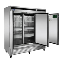 REFRIGERADOR ACERO 3 PUERTAS SOLIDAS ATOSA MBF8508GR