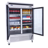 REFRIGERADOR ACERO 2 PUERTAS CRISTAL ATOSA MCF8707GR