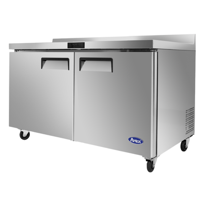 MESA CONGELADA CON PROTECTOR DE SALPICADURAS 2 PUERTAS SOLIDAS 48" ATOSA MGF8413GR