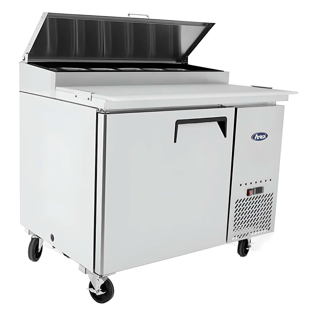 MESA DE PREPARACION DE PIZZA 1 PUERTA 44" ATOSA MPF8201GR