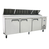 MESA DE PREPARACION DE PIZZA 3 PUERTAS 93" ATOSA MPF8203GR