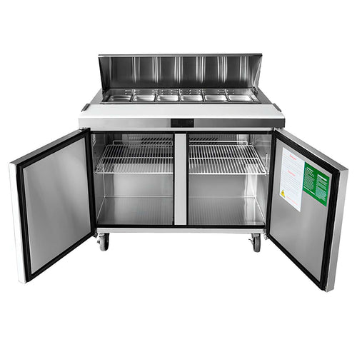 MESA REFRIGERADA DE PREPARACIÓN 2 PUERTAS 48" ATOSA MSF8302GR