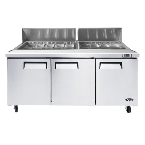 MESA REFRIGERADA DE PREPARACIÓN 3 PUERTAS 72" ATOSA MSF8304GR