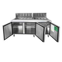 MESA REFRIGERADA DE PREPARACIÓN 3 PUERTAS 72" MEGATOP ATOSA MSF8308GR