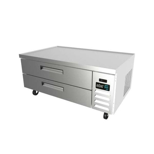 Base de Chef Refrigerada con 2 Cajones ASBER ACBR-52  Cubierta con Borde Antiderrame