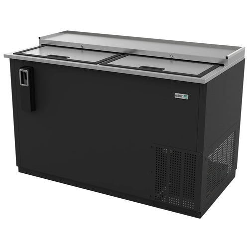 Refrigerador Botellero Acero Inoxidable 2 Puertas Asber ADBC-50 HC  en Vinil Negro 14 Pies3
