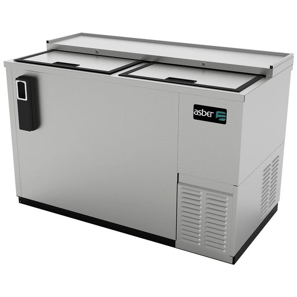 Refrigerador Botellero Acero Inoxidable 2 Puertas ASBER  ADBC-50-S HC 14 pies3