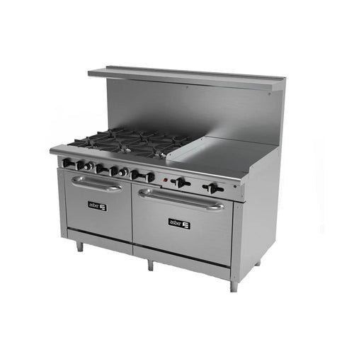 Estufa Múltiple a Gas ASBER AEMR-2-G24-B6-60-H LPG  6 Quemadores