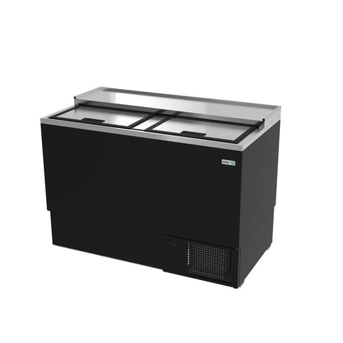 Congelador Enfriador de Tarros Glass Foster Asber AGF-50 HC en Vinyl Negro 2 Puertas Solidas Corredizas
