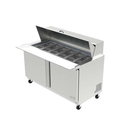Mesa Refrigerada de Preparación 2 Puertas ASBER APTM-48-18 HC  13.3 Pies