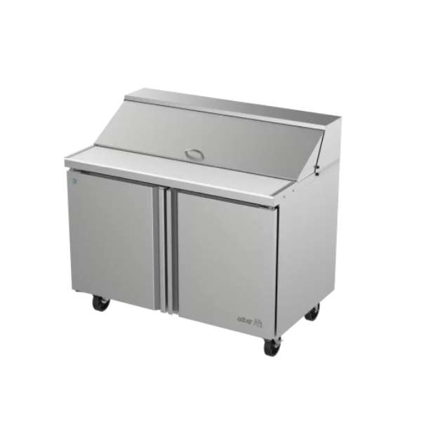 Asber-APTS-48-12-HC-Mesa-Refrigerada-De-Preparacion-Ensaladas-2-Puertas-Solidas-13-3-Pies-Cubicos-1