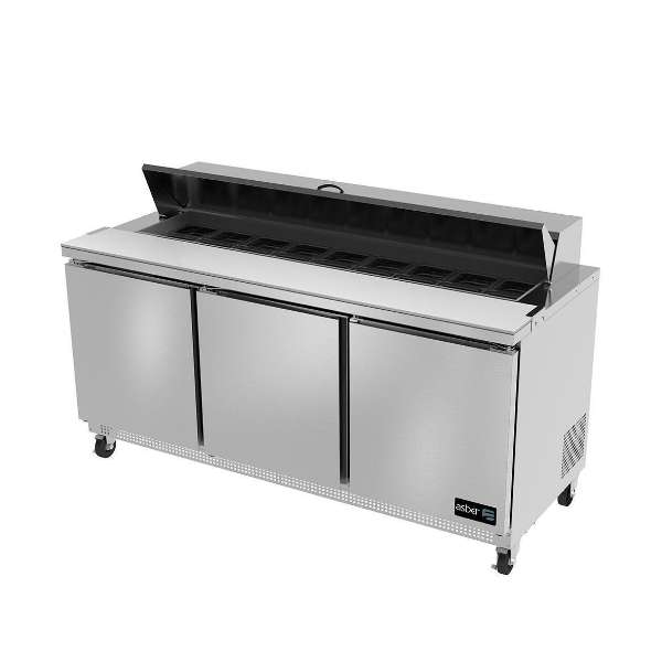 Asber-APTS-72-20-HC-Mesa-Refrigerada-De-Preparacion-Ensaladas-3-Puertas-Solidas-20-6-Pies-Cubicos-2