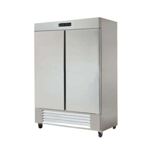 Congelador Vertical 2 Puertas Solidas ASBER ARF-37 HC  37 Pies³ Acero Inoxidable