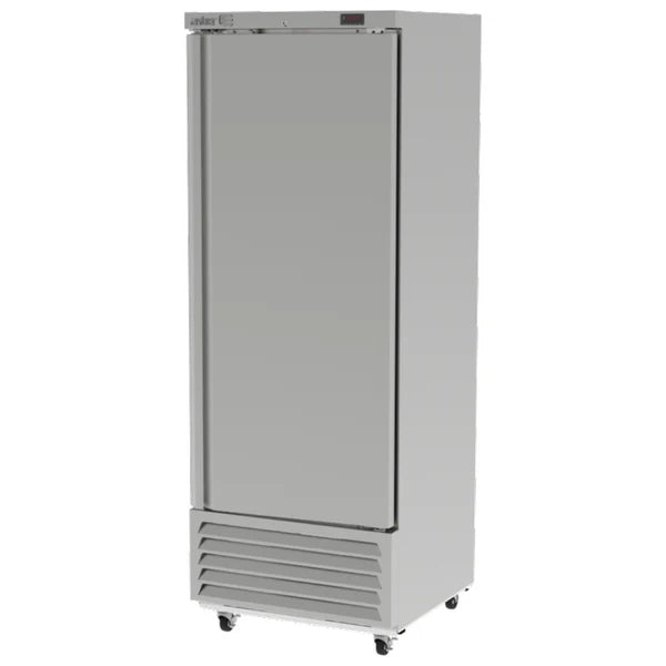 REFRIGERADOR ASBER ARR-17 HC, refrigerador 1 puerta solida en acero inoxidable, 3 parrillas, refrigerador vertical Asber.