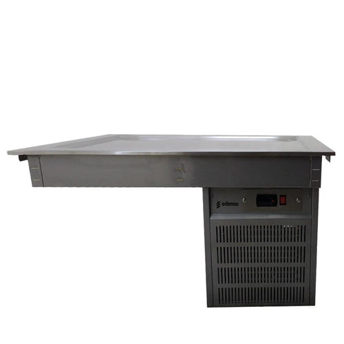 Mesa fría con Placa Refrigerada Asber DRFP-411-CU de  4 Enteros