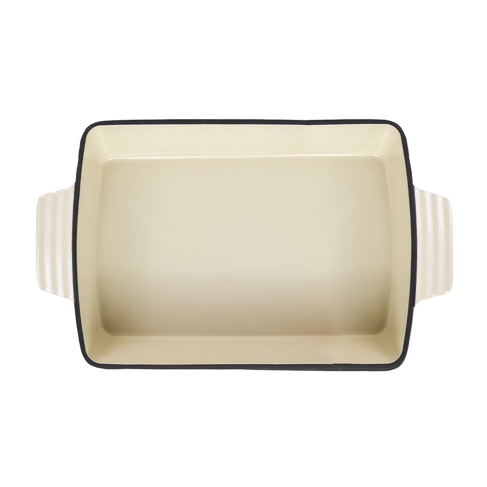 Bandeja de Hierro Esmaltado Color Beige ALPRO 9654