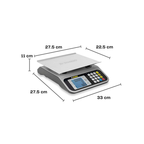 Báscula Electrónica Multifunciones Recargable 30 Kg  RHINO BAR-7