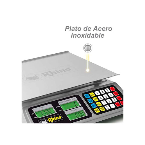 Báscula Electrónica Multifunciones 40 kg RHINO BAR-8