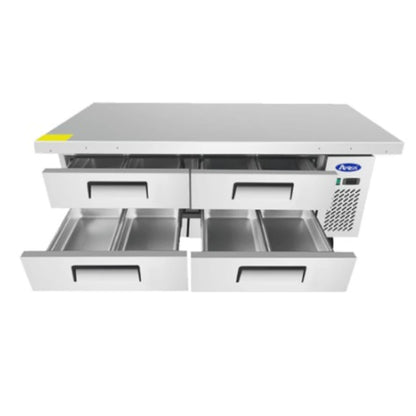 BASE REFRIGERADA 72" CON CUBIERTA EXTENDIDA DE 76" ATOSA MGF8454GR