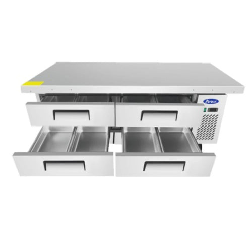 BASE REFRIGERADA 72" CON CUBIERTA EXTENDIDA 76" ATOSA MGF8454GR