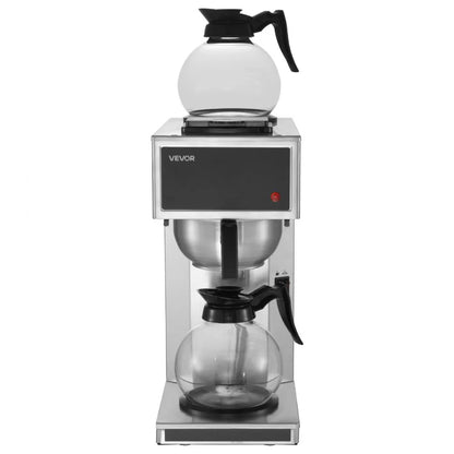 Cafetera de Goteo Comercial 2 Jarras vidrio VEVOR RB-286