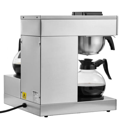 Cafetera de Goteo Comercial 3 Jarras VEVOR RBT-386-BD3